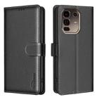 For Infinix Note 50 Pro+ 5G Litchi Texture RFID Anti-theft Leather Phone Case(Black) - 1