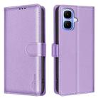 For Infinix Smart 10 4G Litchi Texture RFID Anti-theft Leather Phone Case(Purple) - 1