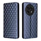 For OnePlus 13R / Ace 5 / Ace 5 Pro Cubic Grid Texture Flip Leather Phone Case(Blue) - 2