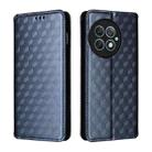 For OnePlus Ace 2 Pro Cubic Grid Texture Flip Leather Phone Case(Blue) - 2