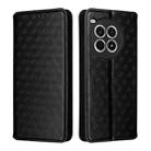 For OnePlus Ace 3 Pro Cubic Grid Texture Flip Leather Phone Case(Black) - 2