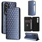 For OnePlus Ace 3V Cubic Grid Texture Flip Leather Phone Case(Blue) - 1