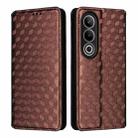 For OnePlus Ace 3V Cubic Grid Texture Flip Leather Phone Case(Brown) - 2