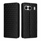 For OnePlus Nord 4 Cubic Grid Texture Flip Leather Phone Case(Black) - 2
