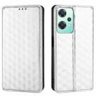 For OnePlus Nord CE 2 Lite 5G Cubic Grid Texture Flip Leather Phone Case(Silver) - 2