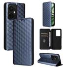 For OnePlus Nord CE3 Cubic Grid Texture Flip Leather Phone Case(Blue) - 1