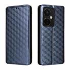 For OnePlus Nord CE3 Cubic Grid Texture Flip Leather Phone Case(Blue) - 2