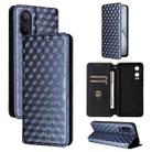 For OnePlus Nord CE4 Lite Cubic Grid Texture Flip Leather Phone Case(Blue) - 1