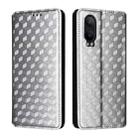 For OnePlus Nord CE4 Lite Cubic Grid Texture Flip Leather Phone Case(Silver) - 2