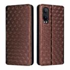 For OnePlus Nord CE4 Lite Cubic Grid Texture Flip Leather Phone Case(Brown) - 2