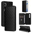 For OnePlus Nord CE4 Cubic Grid Texture Flip Leather Phone Case(Black) - 1