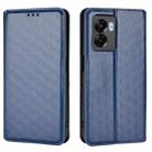 For OnePlus Nord N300 Cubic Grid Texture Flip Leather Phone Case(Blue) - 2