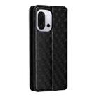 For OnePlus 13T Cubic Grid Texture Flip Leather Phone Case(Black) - 3