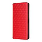 For OnePlus 13T Cubic Grid Texture Flip Leather Phone Case(Red) - 2