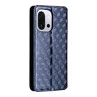 For OnePlus 13T Cubic Grid Texture Flip Leather Phone Case(Blue) - 3