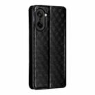 For OnePlus Ace 5 Racing Cubic Grid Texture Flip Leather Phone Case(Black) - 3