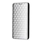 For OnePlus Ace 5 Racing Cubic Grid Texture Flip Leather Phone Case(Silver) - 2