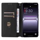 For OnePlus Nord 5 / OnePlus Ace 5 Ultra Cubic Grid Texture Flip Leather Phone Case(Blue) - 3