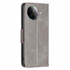 For Xiaomi Poco F7 Pro / F7 Ultra Lambskin Texture Pure Color Flip Leather Phone Case(Grey) - 3