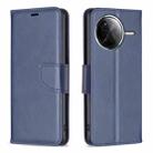 For Xiaomi Poco F7 Pro / F7 Ultra Lambskin Texture Pure Color Flip Leather Phone Case(Blue) - 1