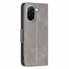 For Xiaomi Poco C71 Lambskin Texture Pure Color Flip Leather Phone Case(Grey) - 3
