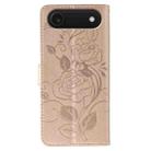 For iPhone 17 Air Rose Butterfly Embossed Leather Phone Case(Rose Gold) - 3