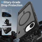 For iPhone 16e Frosted Holder PC Hybrid TPU MagSafe Phone Case(Black) - 2