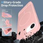 For iPhone 16e Frosted Holder PC Hybrid TPU MagSafe Phone Case(Pink) - 2