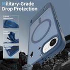 For iPhone 16e Frosted Holder PC Hybrid TPU MagSafe Phone Case(Royal Blue) - 2