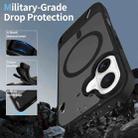 For iPhone 16 Frosted Holder PC Hybrid TPU MagSafe Phone Case(Black) - 2