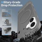 For iPhone 16 Frosted Holder PC Hybrid TPU MagSafe Phone Case(Dark Grey) - 2