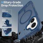 For iPhone 16 Frosted Holder PC Hybrid TPU MagSafe Phone Case(Royal Blue) - 2