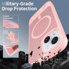 For iPhone 14 Frosted Holder PC Hybrid TPU MagSafe Phone Case(Pink) - 2