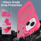 For iPhone 13 Frosted Holder PC Hybrid TPU MagSafe Phone Case(Rose Red) - 2