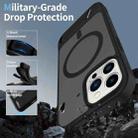 For iPhone 12 Pro Frosted Holder PC Hybrid TPU MagSafe Phone Case(Black) - 2
