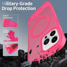 For iPhone 12 Pro Frosted Holder PC Hybrid TPU MagSafe Phone Case(Rose Red) - 2