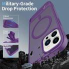For iPhone 12 Pro Frosted Holder PC Hybrid TPU MagSafe Phone Case(Purple) - 2