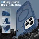 For iPhone 12 Pro Frosted Holder PC Hybrid TPU MagSafe Phone Case(Royal Blue) - 2