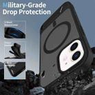For iPhone 12 Frosted Holder PC Hybrid TPU MagSafe Phone Case(Black) - 2