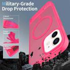 For iPhone 12 Frosted Holder PC Hybrid TPU MagSafe Phone Case(Rose Red) - 2
