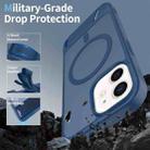 For iPhone 12 Frosted Holder PC Hybrid TPU MagSafe Phone Case(Royal Blue) - 2