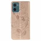 For Motorola Moto G05 / E15 Rose Butterfly Embossed Leather Phone Case(Rose Gold) - 5