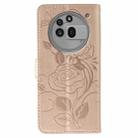 For Nothing Phone 3a Pro Rose Butterfly Embossed Leather Phone Case(Rose Gold) - 3