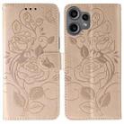 For Nothing CMF Phone 2 Pro Rose Butterfly Embossed Leather Phone Case(Rose Gold) - 1