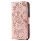 For Nothing CMF Phone 2 Pro Rose Butterfly Embossed Leather Phone Case(Rose Gold) - 2