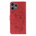 For Nothing CMF Phone 2 Pro Rose Butterfly Embossed Leather Phone Case(Red) - 3