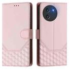 For Doogee Note 59 / Note 59 Pro Honeycomb Embossing RFID Leather Phone Case(Pink) - 2