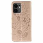 For OPPO Reno13 F 4G Global / 5G Global Rose Butterfly Embossed Leather Phone Case(Rose Gold) - 3