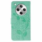 For OPPO Find X8 Rose Butterfly Embossed Leather Phone Case(Green) - 3