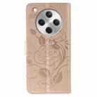 For OPPO Find X8 Rose Butterfly Embossed Leather Phone Case(Rose Gold) - 3
